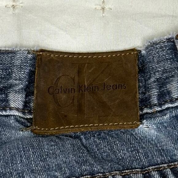 Vintage Calvin Klein Mid Rise Straight Leg Jeans Women's 10 | Blue Denim - Picture 4 of 13